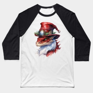 Steampunk Christmas Dragon Baseball T-Shirt